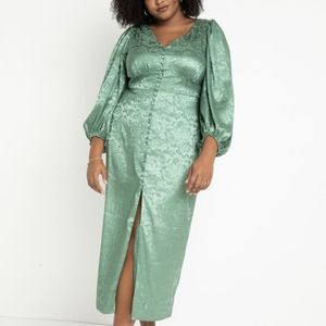 NWT Eloquii sz 20 green dress